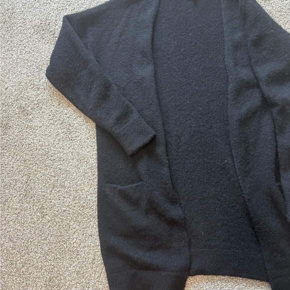 Wilfrid Free Cozy Black Open-Front Sweater Size Large - Picture 9 of 11